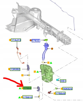 POMPKA SPRYSKIWACZA FORD KUGA Mk2 ESCAPE 2012- 5160307 _ CJ54-17664-AA