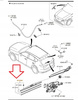 Pióro wycieraczki tył - Mazda CX-60 KH, CX-90 KK_KCLL67330 