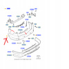 ZDERZAK TYLNY FORD MONDEO Mk4 KOMBI 2007-2010 1483939 _ 7S71-N17906-BAXWAA