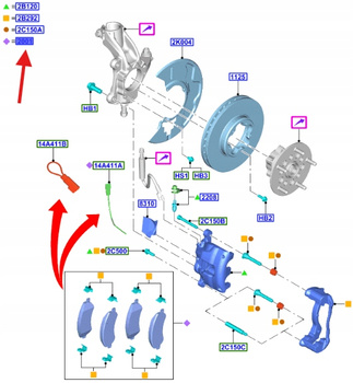 KLOCKI HAMULCOWE PRZÓD 2600766 _ MEMK3J-2K021-A1A