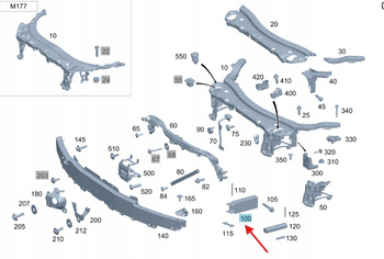STREFA ZGNIOTU PRAWA MERCEDES E W213 W238 GLC W253 W257 W293 A2136201600