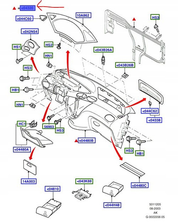 DESKA ROZDZIELCZA / KONSOLA FORD FOCUS Mk1 1998-02