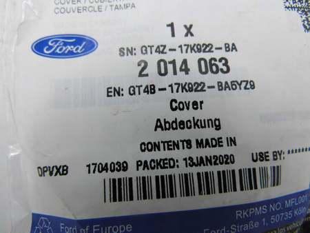 ZAŚLEPKA HAKA ZDERZAKA TYŁ FORD EDGE Mk2 2016-18 _ 2014063 _ GT4B-17K922-BA5YZ9