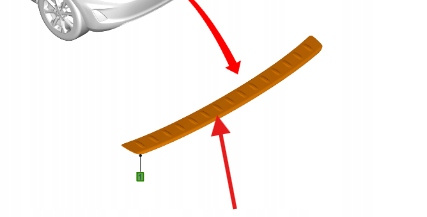 LISTWA OCHRONNA ZDERZAKA TYŁ STAL FIESTA 2017- 2325995 _ AMH1BJ-17F765-AA