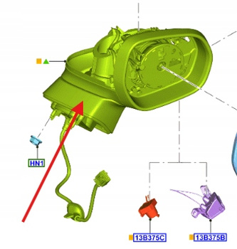 LUSTERKO LEWE FORD FIESTA Mk8 2017- 2477531 _ H1BB-17E715-AD