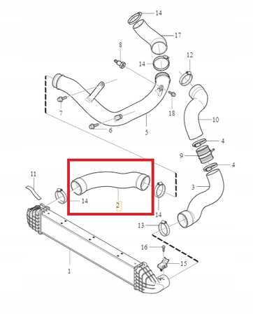 PRZEWÓD POWIETRZA VOLVO S60 II 11-18r S80 II 07-15