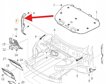 WYGŁUSZKA PIONOWA ZAŚLEPKA BŁOTNIKA PRAWY PRZÓD VOLVO XC60 18- OE 32244541