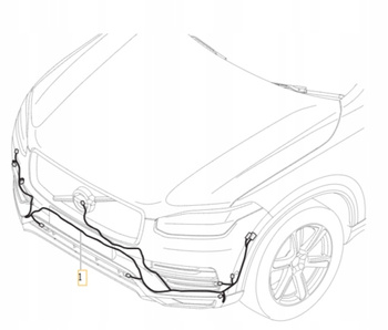 PRZEWÓD WIĄZKA KAMERY W GRILL PRZÓD VOLVO XC90 2020- OE 32217292