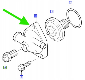 OBUDOWA TERMOSTATU FORD OE TRANSIT 1994-2006 1124913 95WM-8594-AD