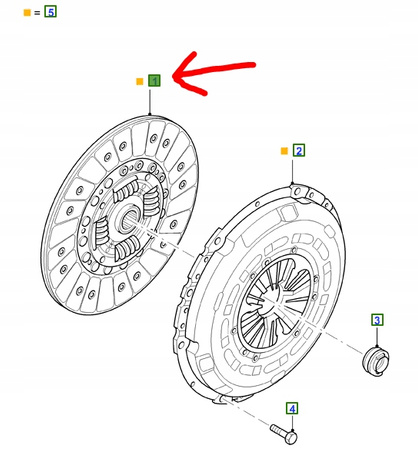 TARCZA SPRZEGŁA FORD EVEREST RANGER 2006-2012 _ 5154460_6M34-7550-AB