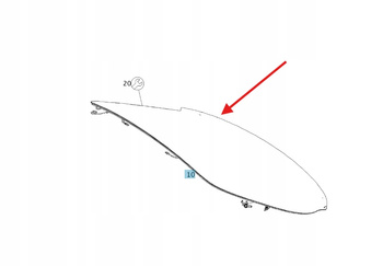 SZYBA TYLNA TYŁ MERCEDES S KLASA C217 A2176705800