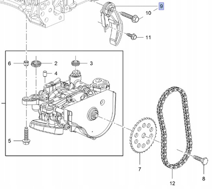 Opel - rozrząd silnika 1.6 - oryginał GM od ASO_55495936_