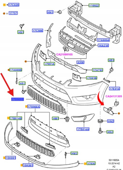 KRATKA MONDEO 2007-14 1537595 _ 7S71-17B968-DB