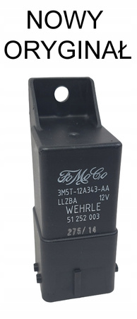 PRZEKAŹNIK ŚWIEC ŻAROWYCH 1.4L 1.6L TDCI FOCUS 1252609 _ 3M5T-12A343-AA