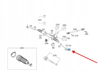 LEWY PRZEDNI DRĄŻEK KIEROWNICZY MERCEDES R W251 OE A251330070328