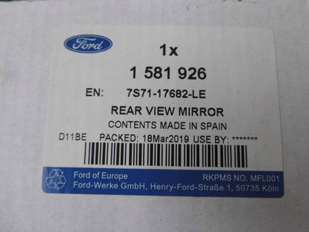 LUSTERKO ZEWNĘTRZNE PRAWE FORD MONDEO Mk4 2007- 1581926 _ 7S71-17682-LE
