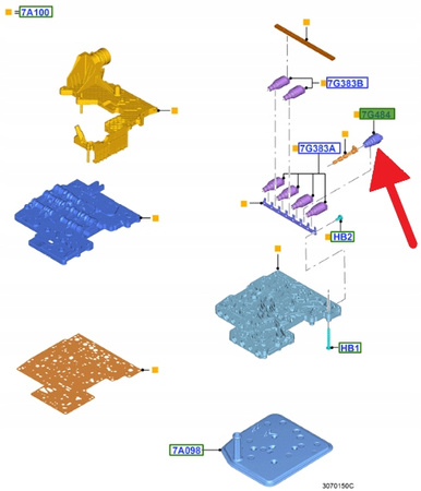 ELEKTROZAWÓR SKRZYNI 6-BIEG FORD MUSTANG RANGER 5211219 _ AL3P-7G484-AC