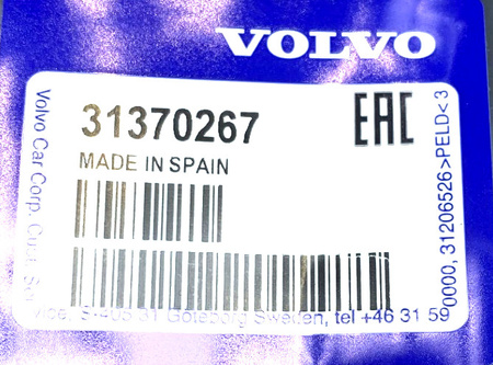USZCZELKA ZAWORU EGR 2.0 D4 VOLVO S60 S90 V60 V90 XC90 XC60 OE 31370267