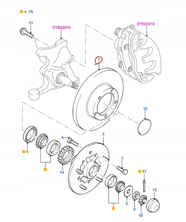 TARCZE HAMUL. PRZÓD FORD TRANSIT Mk3 1991-1994 Mk4 _5029815_95VX-1125-AA