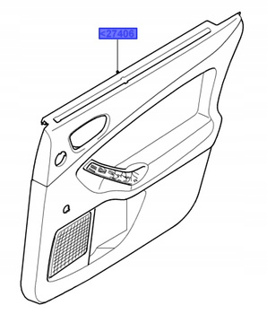 BOCZEK DRZWI TYŁ LH FORD MONDEO Mk4 _1736348 _ BS71-A27407-AD1FL5