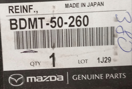 Belka zderzaka tylnego - Mazda 3 BP 2018-2023_BDMT50260