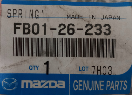 Sprężyna "V" hamulec tylny - Mazda 323_FB0126233