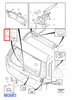 ODBÓJ ODBOJNIK DOLNY KLAPY TYŁ VOLVO V70 XC70 2008- OE 30762861