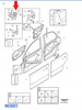 OGRANICZNIK DRZWI ZAWIAS PRZÓD VOLVO V50 S40 2004- C30 2007- OE 31217750