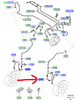 PRZEWÓD HAMULCOWY PRZÓD FORD FIESTA Mk6 FUSION 01-12_1426690_2N11-2078-AC