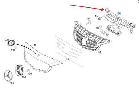 PAS PRZEDNI WZMOCNIENIE MERCEDES CITAN W415 OE A4158850216