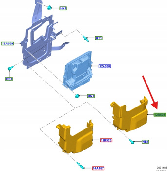 OBUDOWA KOMPUTERA FORD FOCUS MK4 2018- 2311657 _ JX61-12C514-AB