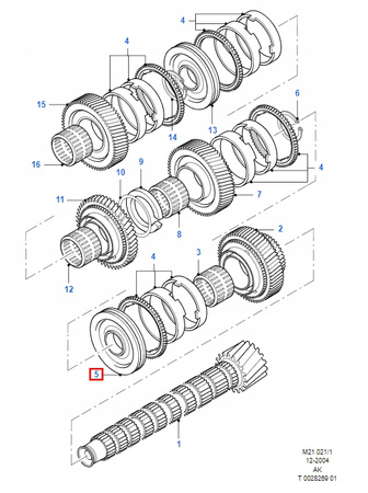 SYNCHRONIZATOR FORD MONDEO MK3 1227286 _ 3S7R-7B280-AB