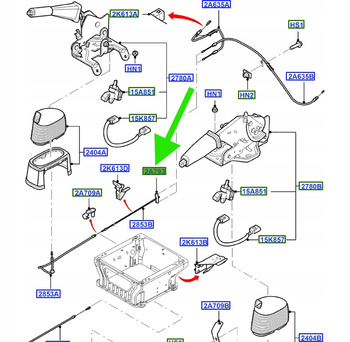 LINKA HAMULCA RĘCZNEGO FORD OE TRANSIT 2006-2014 6C11-2A793-AC 1483753