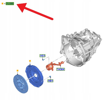ZESTAW SPRZĘGŁA 1.5 TDCI CONNECT FOCUS KUGA 2020- 2342048 _ JX61-7540-CF
