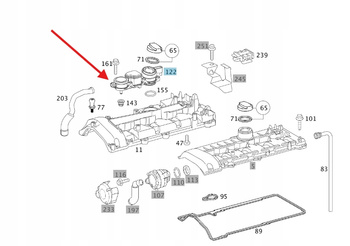ODMA SEPARATOR OLEJU DIESEL M646 M648 MERCEDES OE A6460101462