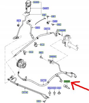 CZUJNIK CIŚNIENIA WSPOMAGANIA FIESTA FUSION 01- OE 1146194 _  2S6C-3N824-AA
