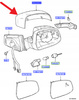 OBUDOWA LUSTERKA PRAWA FORD MONDEO 2010- OE 1699097 _ 8M51-17K746-AC5AXR