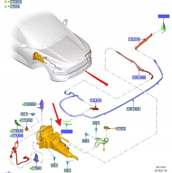 PRAWE POKRYCIE DYSZY SPRYSKIWACZA KUGA 2020- 2474352 _ LV4B-13L018-SBPRAA