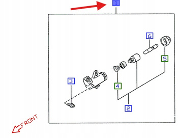 SIŁOWNIK SPRZĘGŁA MAVERICK 1993-98 1962276