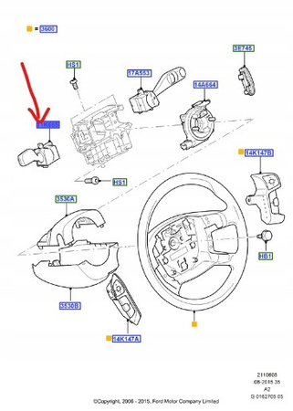 MANETKA KIERUNKOWSKAZÓW FORD MONDEO Mk4 S-MAX Mk1 GALAXY Mk3_1835508_6G9T-13335-AH