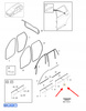 LISTWA OZDOBNA SZYBY DRZWI PRAWY TYŁ VOLVO XC90 2016- OEM/OE 32378404