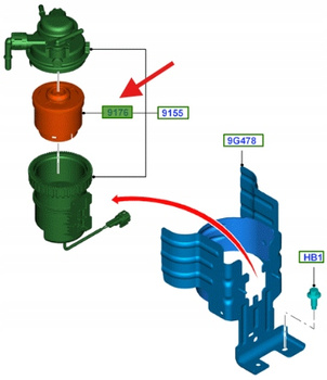 FILTR PALIWA RANGER 2011- 1725552 _ AB39-9176-AC
