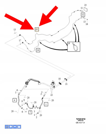 PRZEWÓD RURA KLIMATYZACJI TYŁ B4 D4 VOLVO XC90 2016- XC60 OEM/OE 31404421