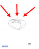 OBUDOWA POKRYWA LUSTERKA PRAWEGO VOLVO XC90 2016- OEM/OE 40003251