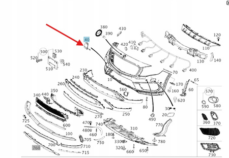 OSŁONA ZACZEPU HOLOWNICZEGO PRZÓD MERCEDES GLA W156 OE 1568854200 9999