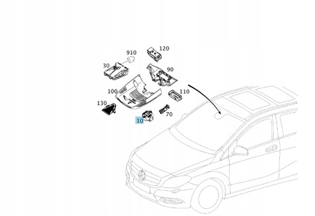MERCEDES W117 W W176 W242 W156 CZUJNIK SENSOR DESZCZU A2469017000