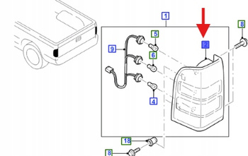 LAMPA TYLNA LEWA RANGER MK4 2008- 2010 5063113 _ 8M34-13405-DA