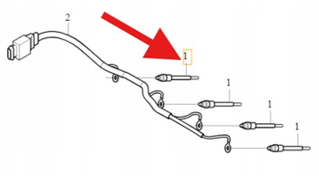 ŚWIECA ŻAROWA 2.0 D4 VOLVO S40 V50 2004- C30 C70 S80 2008- OE 30725069