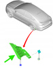 ŚLIZG ZDERZAKA TYŁ PRAWY FORD OE MONDEO 2014-2022 DS73-17F766-JC5JA6