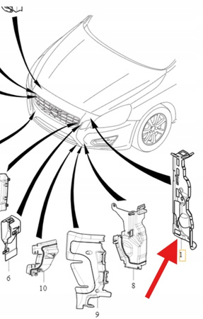 LEWA KIEROWNICA POWIETRZA VOLVO S60 V60 2011- OE 31353295